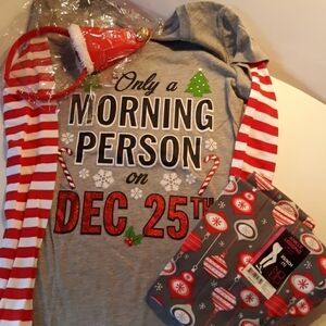 Sz Christmas shirt leggings headband new